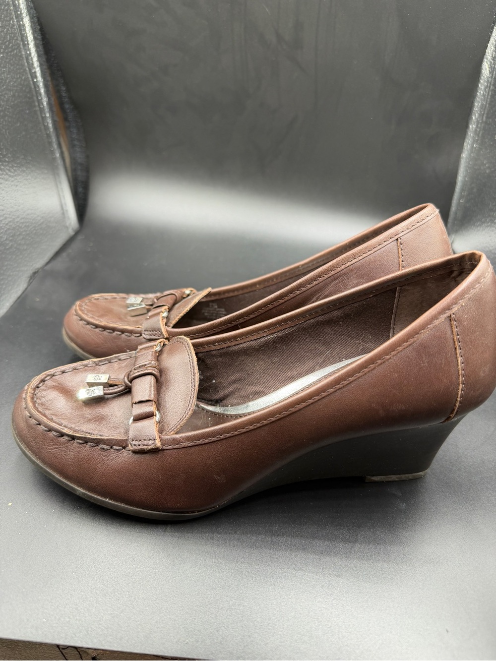 Polo Ralph Lauren Women's Brown Wedge Loafers